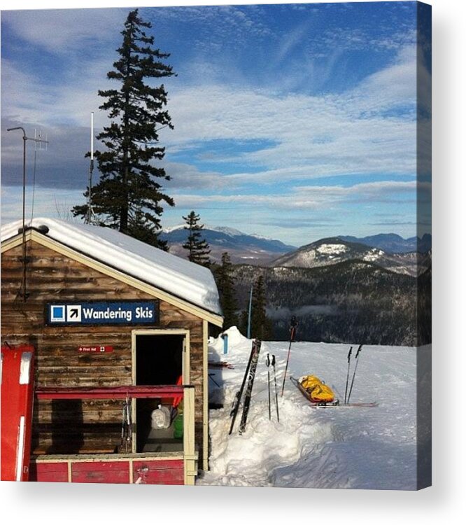 Nh Acrylic Print featuring the photograph Fab Cont'd Today. #nofilters #skiing by Leighton OConnor