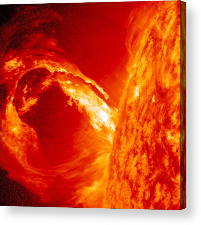 Fiery Acrylic Print featuring the photograph Fiery Plasma loop by Sunny Day