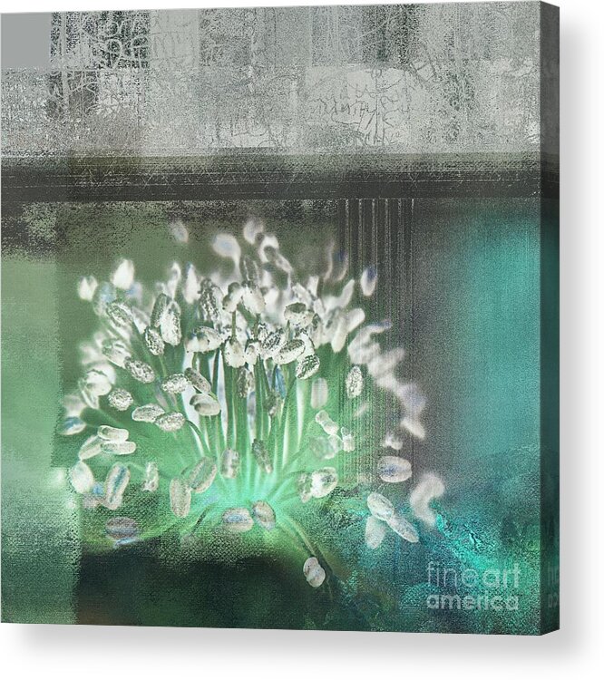 Floral Acrylic Print featuring the digital art Floralart - 03 by Variance Collections
