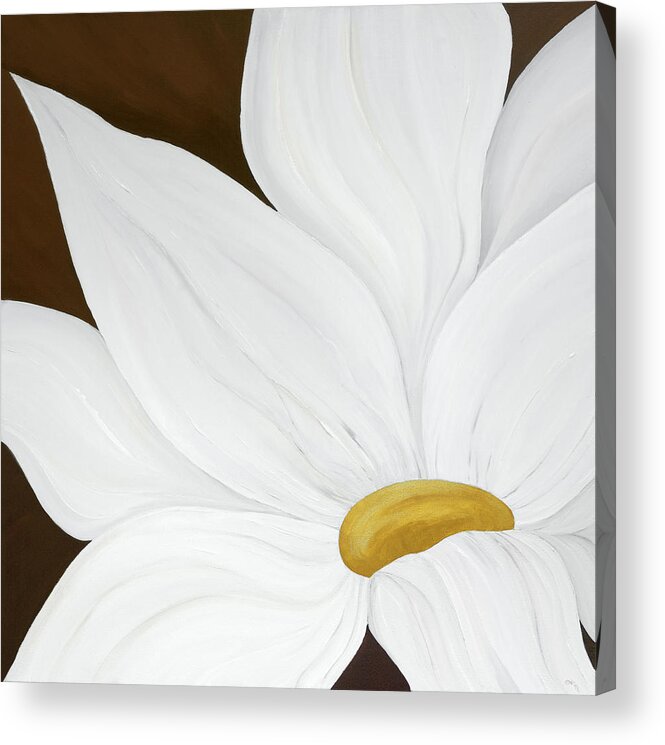 Flower Acrylic Print featuring the painting My Flower by Tamara Nelson