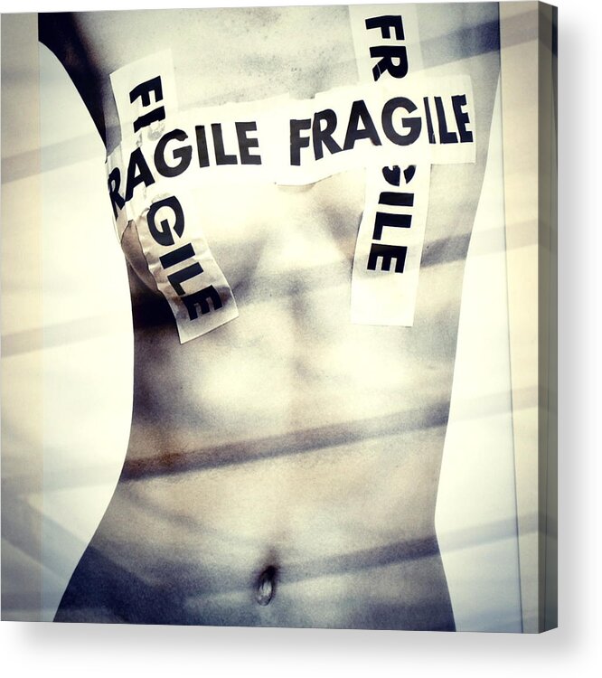 Woman Acrylic Print featuring the photograph Fragile by Stefania Montolli