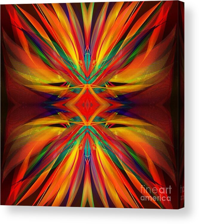 Digital Art Abstract Prints Acrylic Print featuring the digital art Glory by Gayle Price Thomas