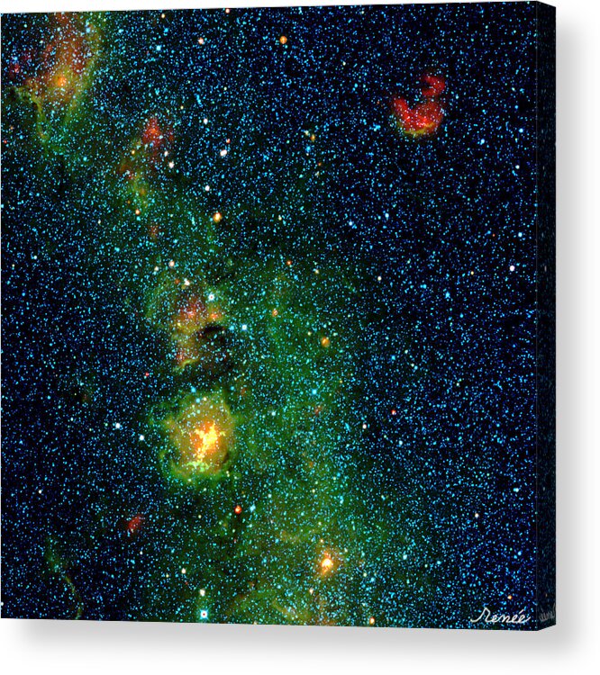 Galaxy Acrylic Print featuring the photograph Gorgeous Galaxy by Renee Anderson