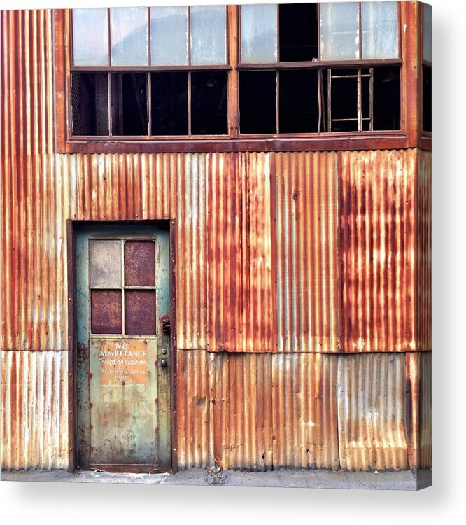 Rust Acrylic Print featuring the photograph Green With Rust by Julie Gebhardt