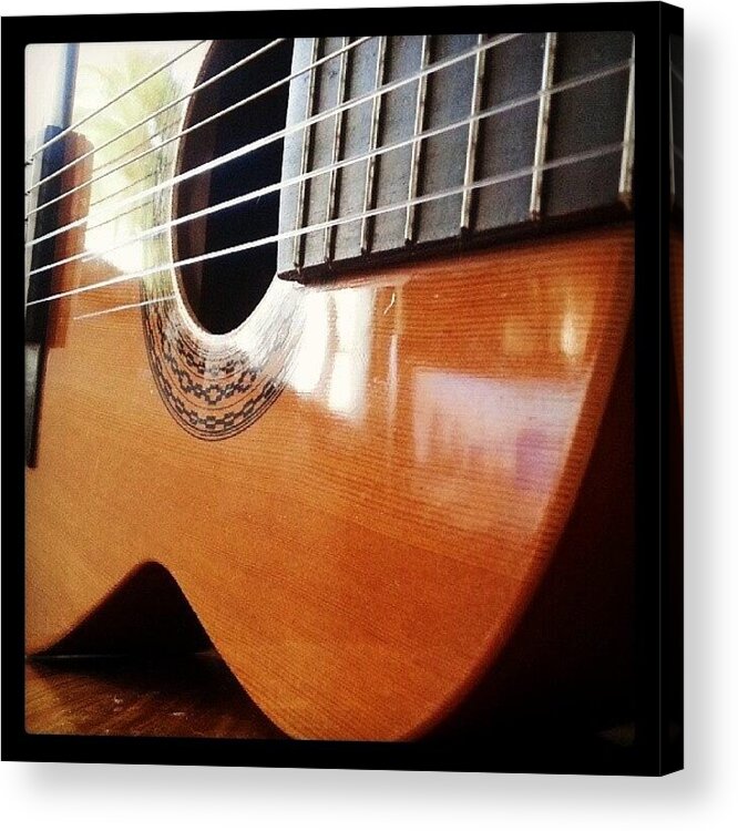 Guitar Acrylic Print featuring the photograph #guitar #music #musicalinstrument by Abbie Shores