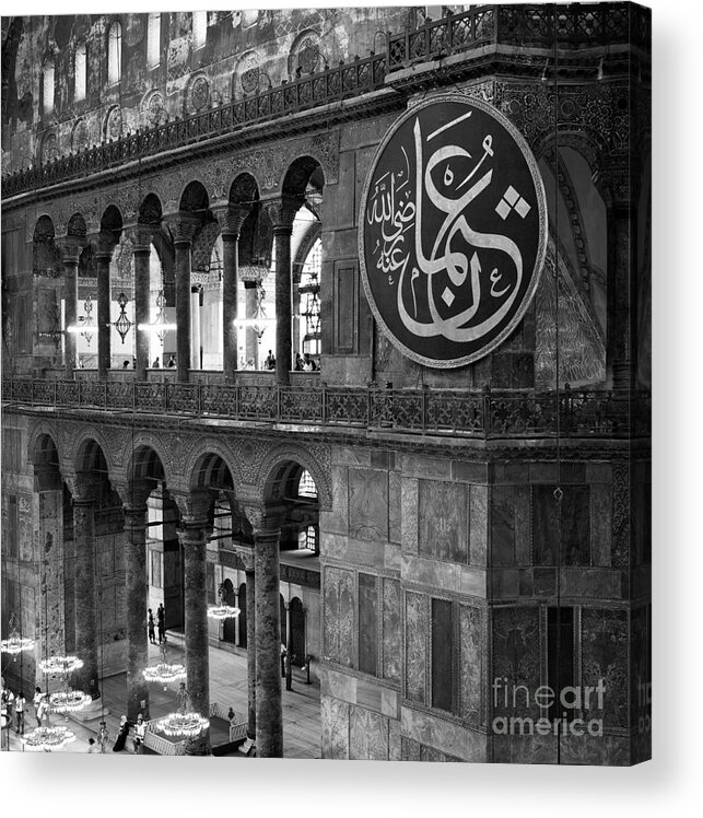 Istanbul Acrylic Print featuring the photograph Hagia Sophia Interior 03 by Rick Piper Photography