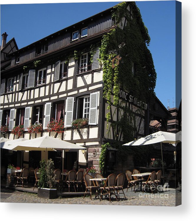 Timber Acrylic Print featuring the photograph Half-Timbered House in Strasbourg 2 by Amanda Mohler