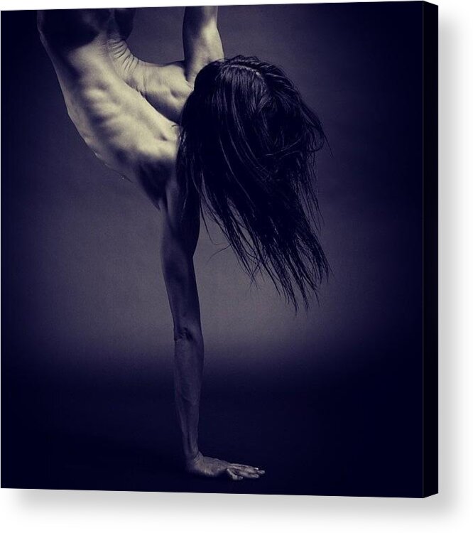 Crazy Acrylic Print featuring the photograph Handstand

censored For Facebook by Bryon Paul Mccartney
