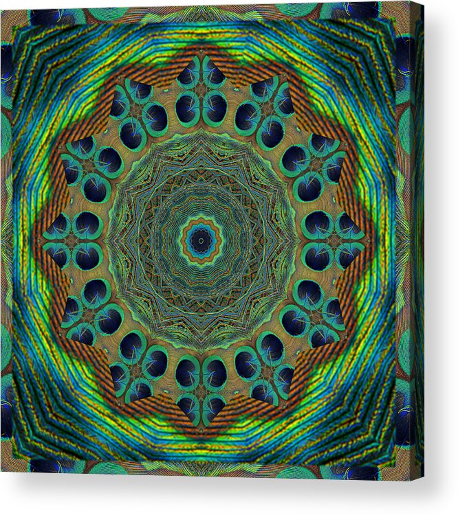 Mandalas Acrylic Print featuring the photograph Healing Mandala 19 by Bell And Todd