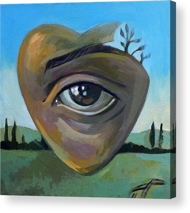 Eye Acrylic Print featuring the painting heART by Filip Mihail