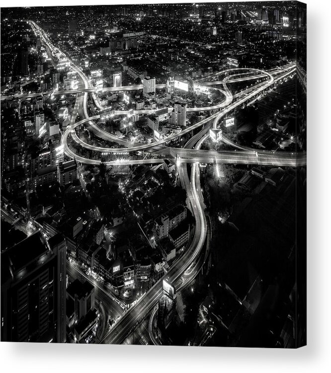 Bangkok Acrylic Print featuring the photograph Heart Of The City by Gunarto Song