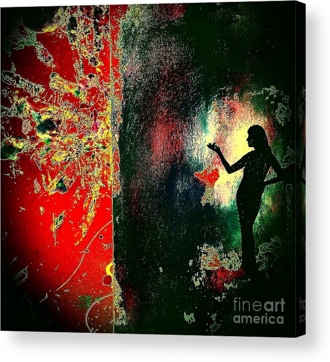 Power Acrylic Print featuring the painting Her Power To Create by Jacqueline McReynolds