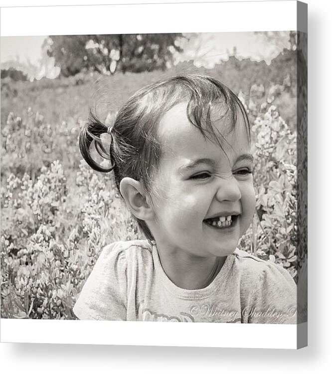  Acrylic Print featuring the photograph Here She Is!! Growing Like A Weed!! ❤ by Whitney Shadden