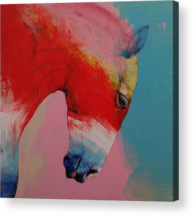 Art Acrylic Print featuring the painting Horse by Michael Creese