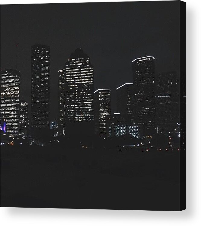Vscogood Acrylic Print featuring the photograph Htx 🌃 by Blake Fountain 