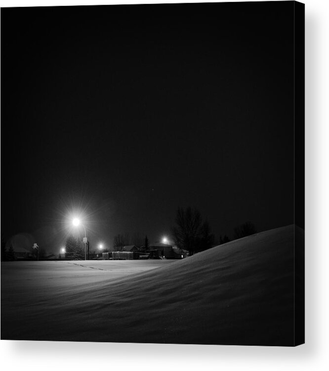 Winter Acrylic Print featuring the photograph I Can Touch the Silence by Sandra Parlow