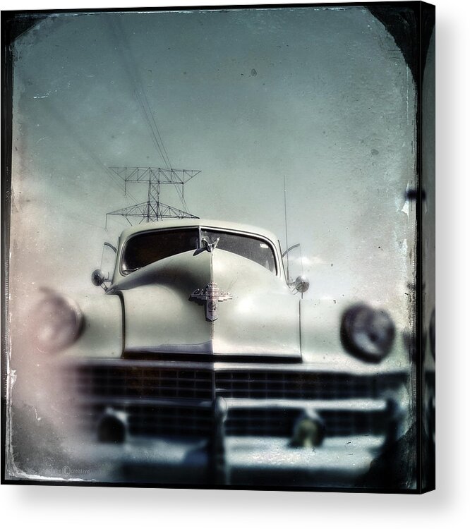 Car Acrylic Print featuring the photograph i got me a Chrysler it's as big as a whale by Tim Nyberg