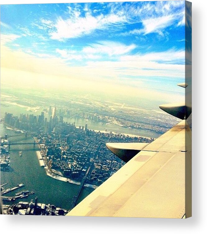 Here Acrylic Print featuring the photograph I Like The View From #here. New York, Ny by The Fun Enthusiast 
