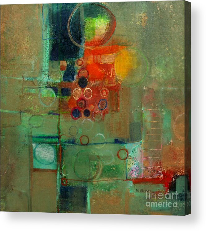 Abstract Acrylic Print featuring the painting Improvisation by Michelle Abrams