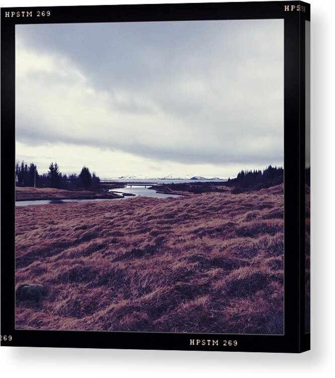 Helgaviking Acrylic Print featuring the photograph Þingvellir National Park And by Drew Gibson