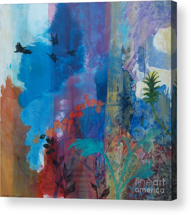 Continuum Acrylic Print featuring the painting It Ain't A Fable Baby by Robin Pedrero