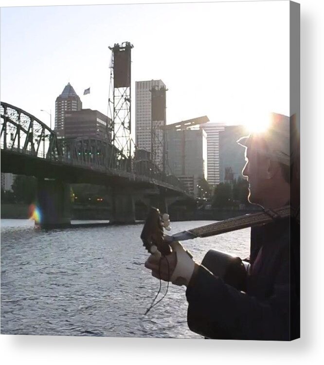  Acrylic Print featuring the photograph It's Sunday Morning Here In Portland by Stone Grether