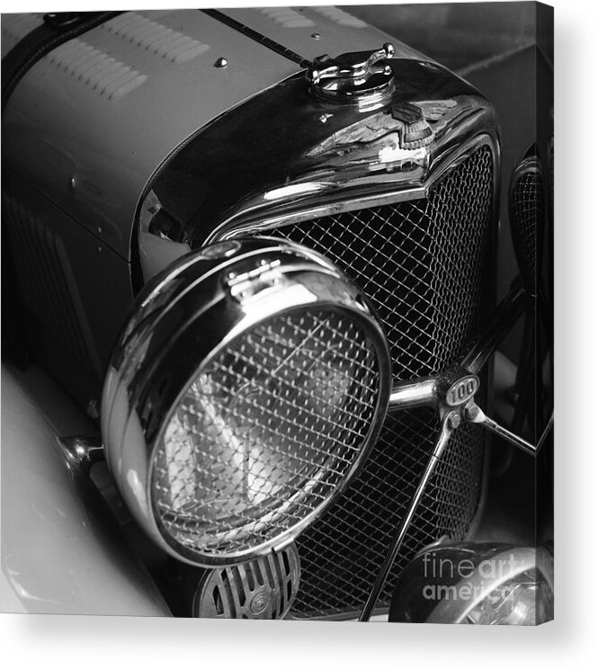 Jaguar Acrylic Print featuring the photograph Jaguar SS angled front by Riccardo Mottola