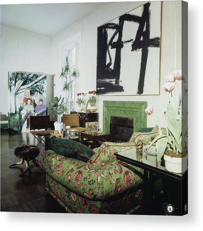 Decorative Art Acrylic Print featuring the photograph Jane Holzer's Living Room by Horst P. Horst