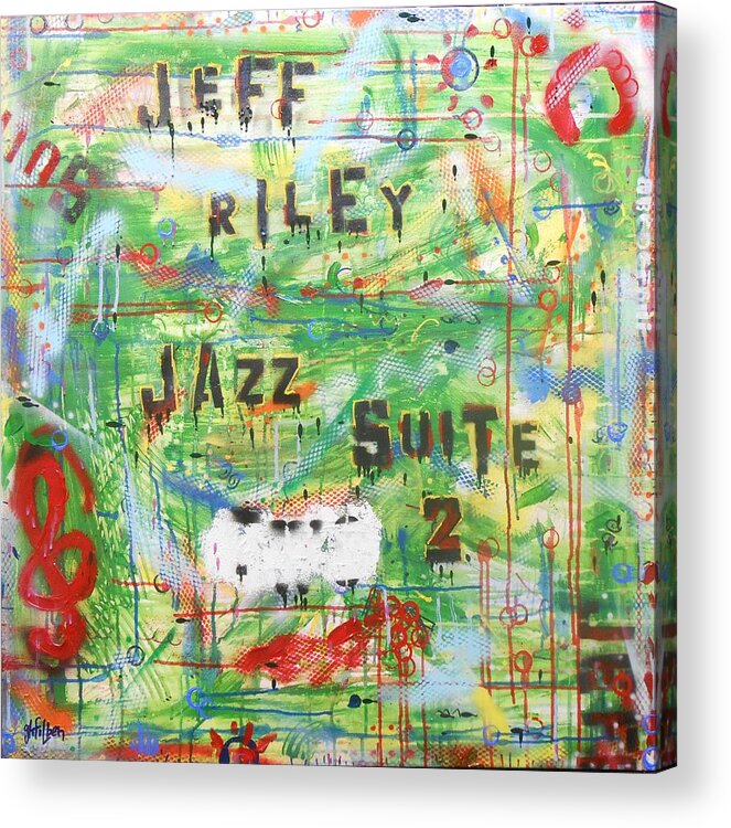 Abstract Acrylic Print featuring the painting Jeff Riley Jazz Suite 2 by GH FiLben