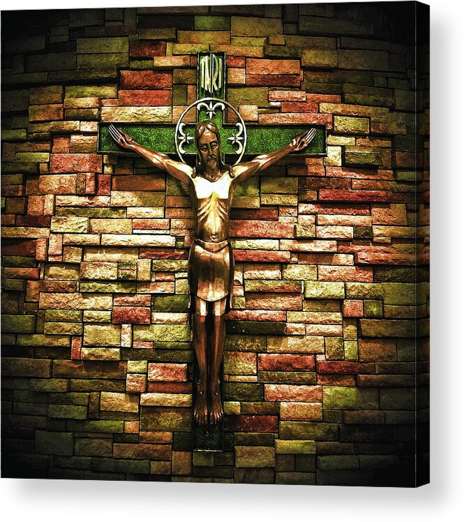 Church Acrylic Print featuring the photograph Jesus Is His Name by Al Harden