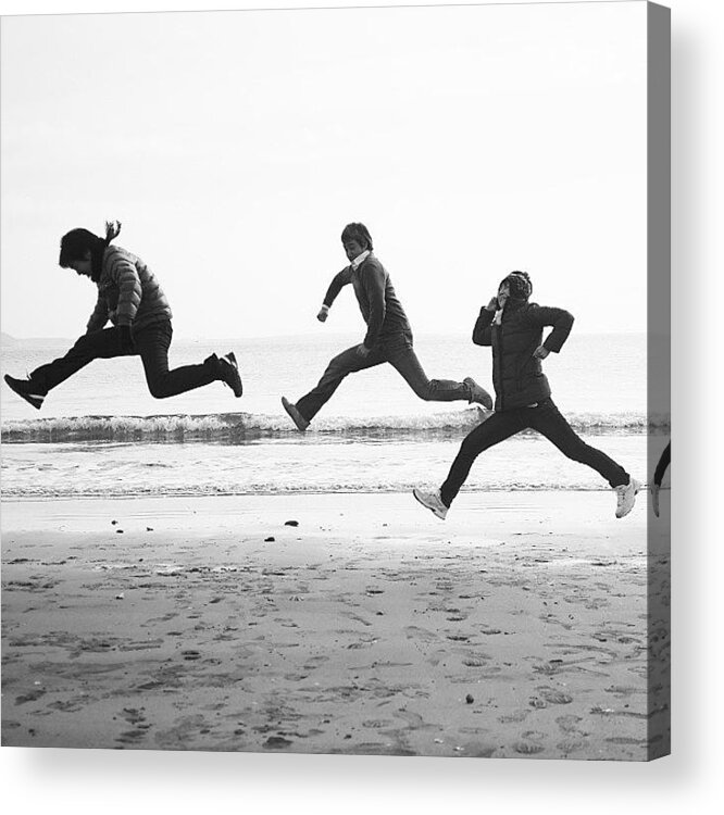 Photograph Acrylic Print featuring the photograph #jump #japan #landscape #photograph by Tokyo Sanpopo