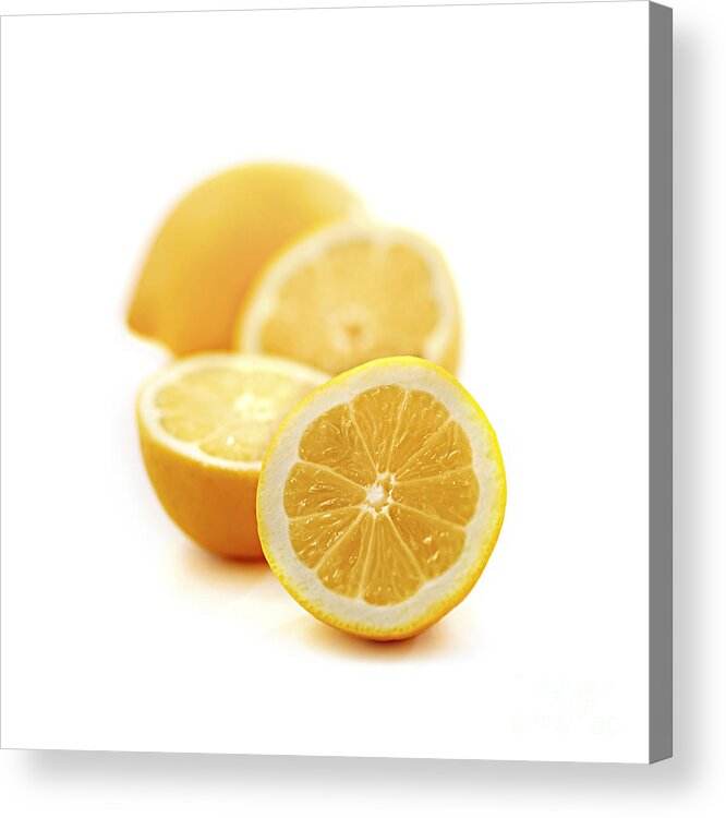 Lemon Acrylic Print featuring the photograph Lemons by Elena Elisseeva