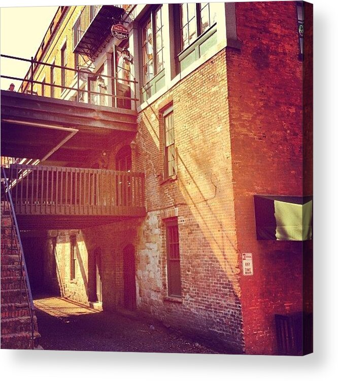  Acrylic Print featuring the photograph Love The History In The Alleys by Veronica Ibanes