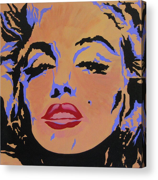  Acrylic Print featuring the painting Marilyn Monroe-Sultry by Bill Manson