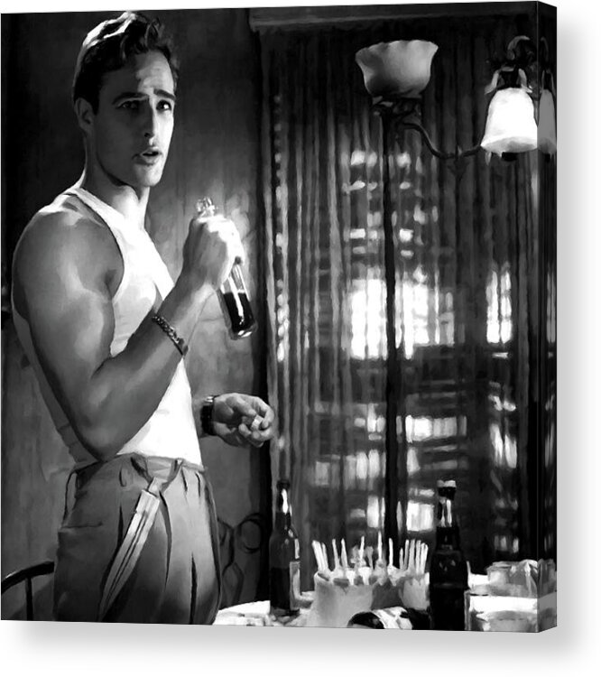 A Streetcar Named Desire Acrylic Print featuring the photograph Marlon Brando @ A Streetcar Named Desire by Gabriel T Toro