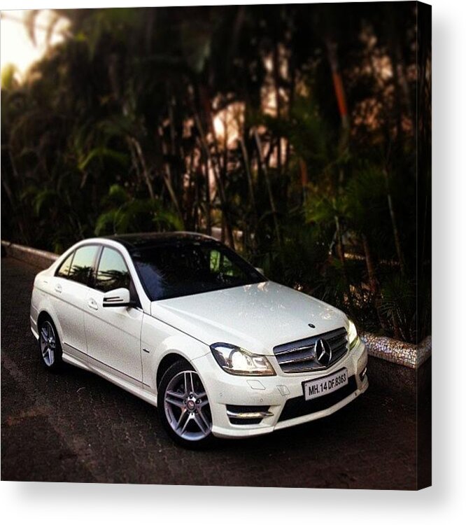 Star Acrylic Print featuring the photograph Mercedes-benz C-class. Photography By by Rachit Hirani