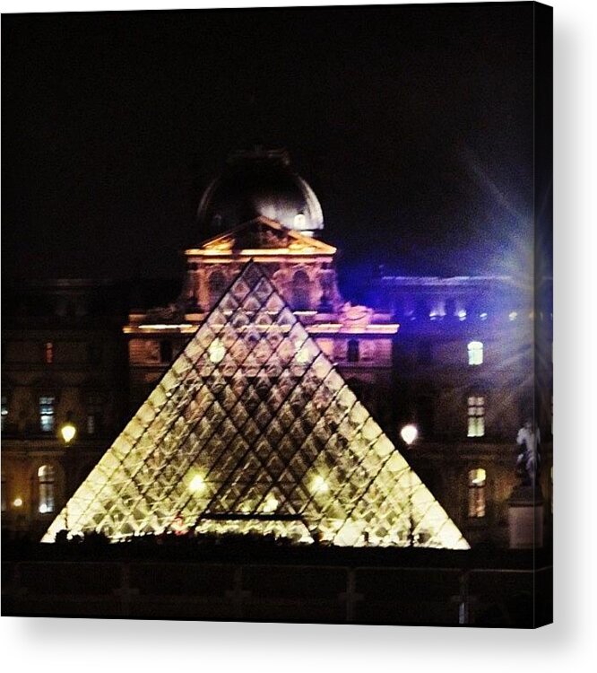 Europe Acrylic Print featuring the photograph #mgmarts #louvre #paris #france #europe by Marianna Mills