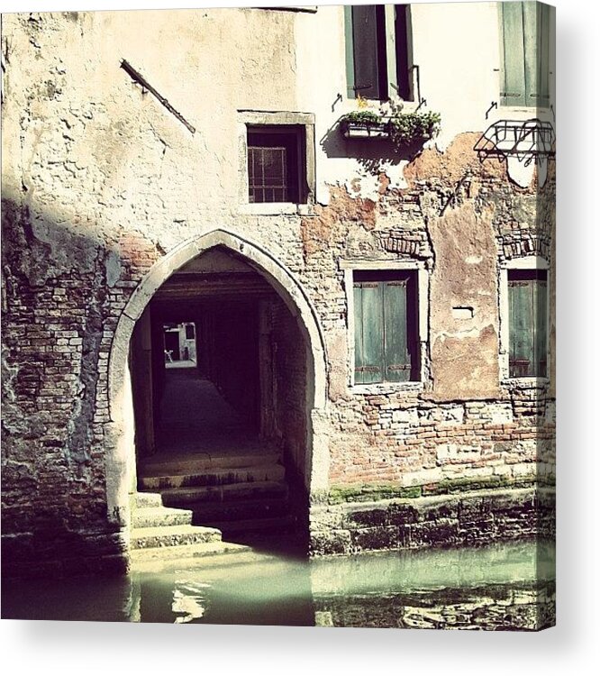Europe Acrylic Print featuring the photograph #mgmarts #venice #italy #europe by Marianna Mills