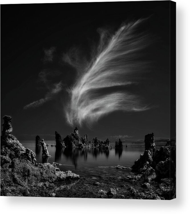 Landscape Acrylic Print featuring the photograph Mono Lake's Tufa Cathedral by Yvette Depaepe