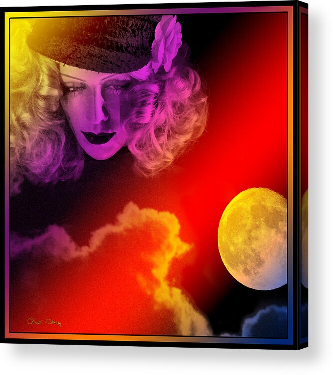 Moon Goddess Acrylic Print featuring the photograph Moon Goddess by Chuck Staley