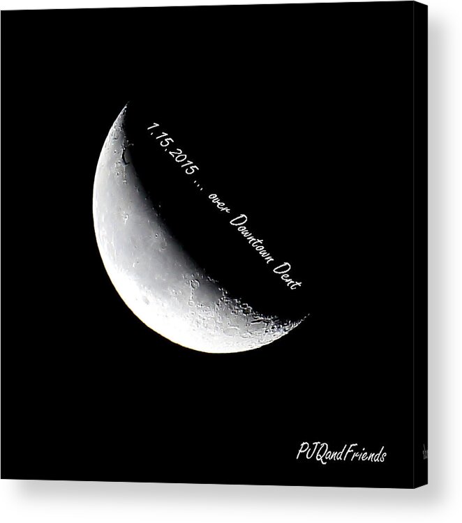 Moon Acrylic Print featuring the photograph Moon by PJQandFriends Photography