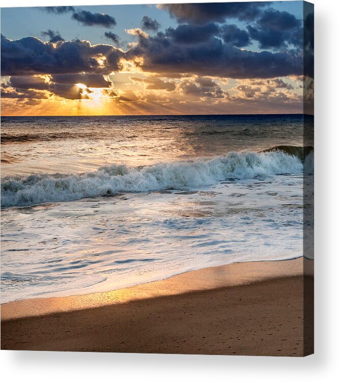 Cape Cod National Seashore Acrylic Print featuring the photograph Morning Clouds Square by Bill Wakeley