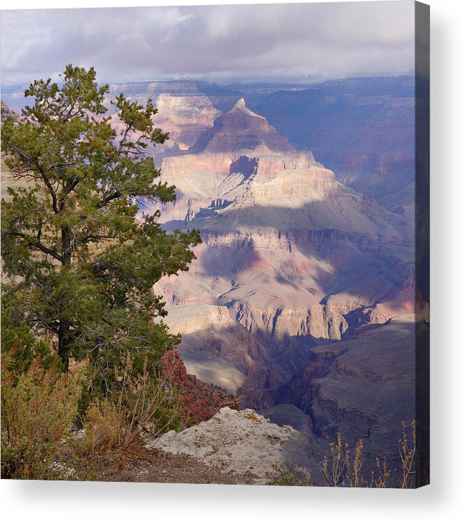 Grand Canyon Acrylic Print featuring the photograph Soft Sunrise Over Isis by Lisa Spencer