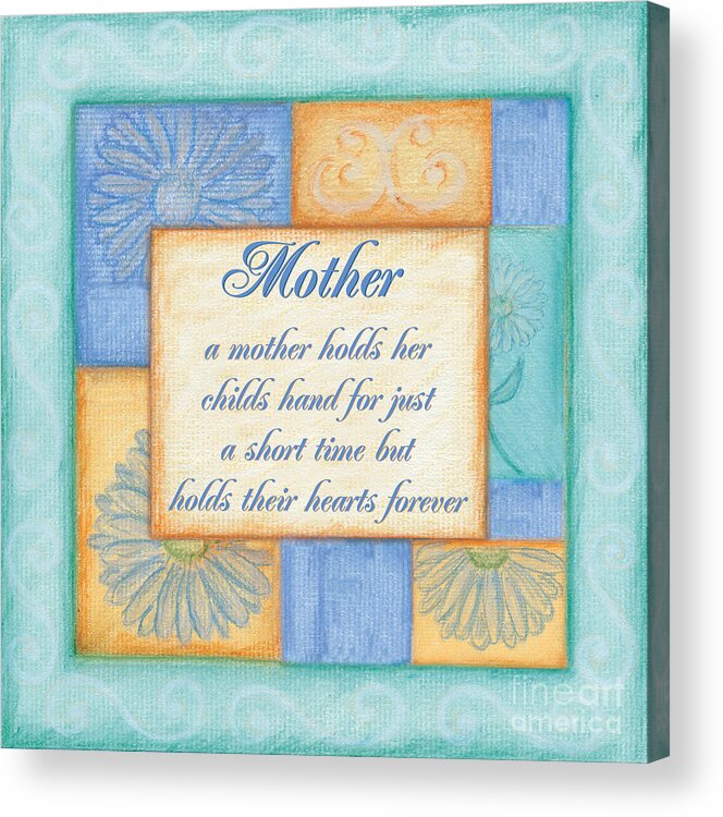 Mother Acrylic Print featuring the painting Mother's Day Spa by Debbie DeWitt