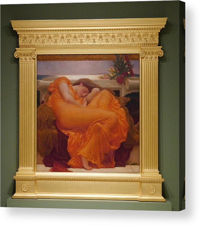 Richard Reeve Acrylic Print featuring the photograph Museo de Ponce - Flaming June II by Richard Reeve