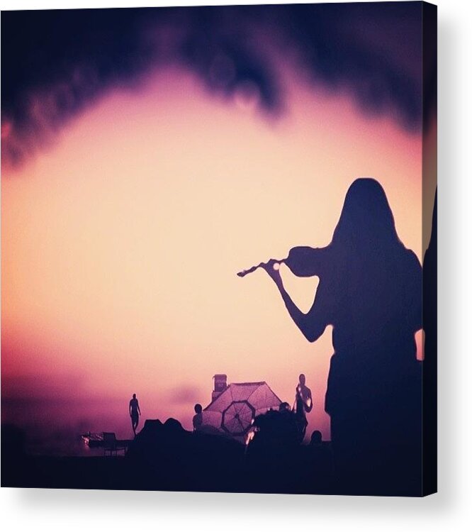  Acrylic Print featuring the photograph Music At The Beach by Simone Gruber