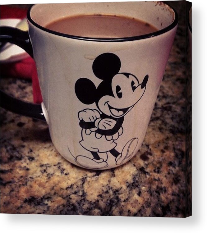  Acrylic Print featuring the photograph My Mickey Cup 💕💞 >>>>>> by Andrea Nicole Meza