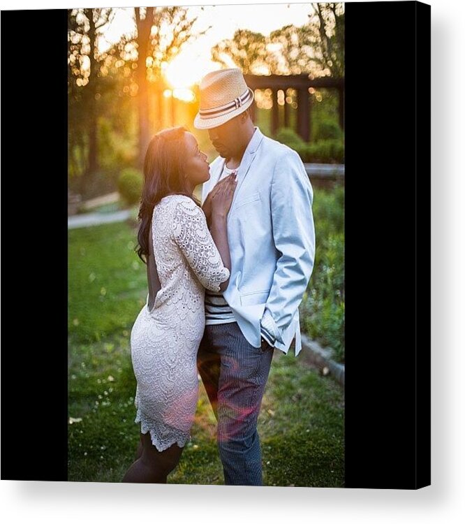 Happniess Acrylic Print featuring the photograph Myah & Irving Engagement Shoot 2013 by Omar Farlow