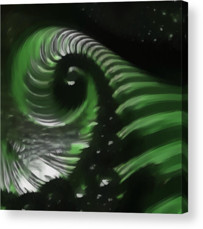 Chaos Acrylic Print featuring the digital art Mythic Worlds by Jeff Iverson