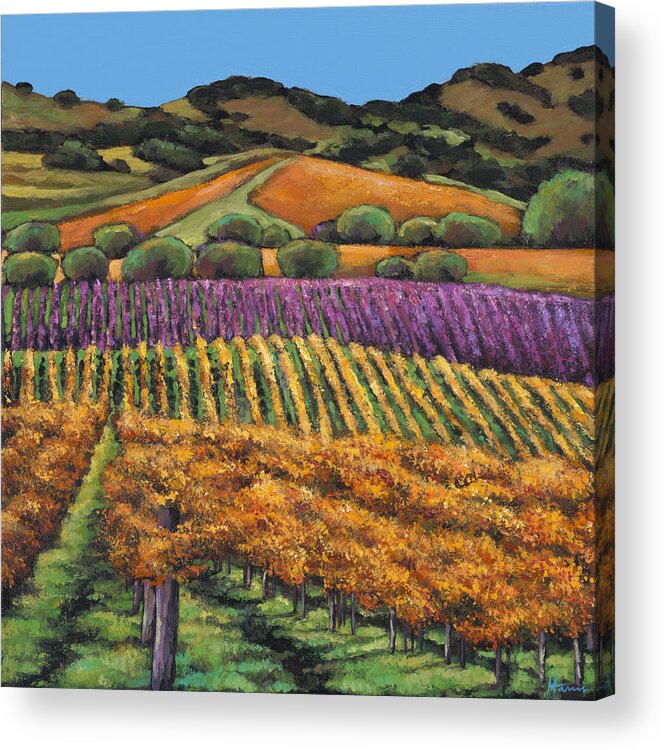 Landscape Acrylic Print featuring the painting Napa by Johnathan Harris